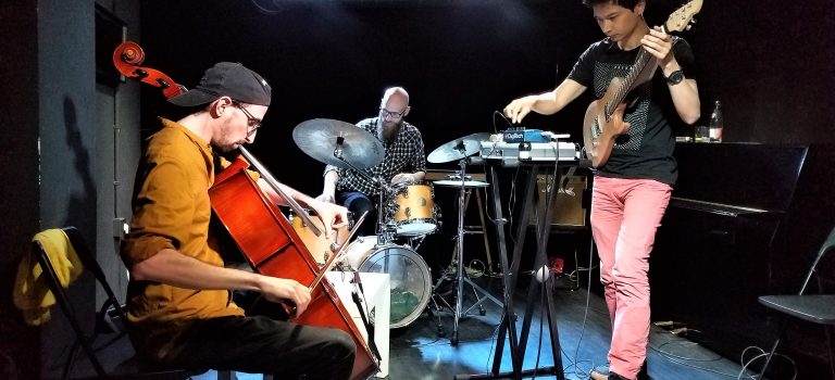 Olivier Jambois, Mariano Camarasa, Thomas Wandell, at Sinestesia, Barcelona, 5-6-2018 Olivier Jambois, Mariano Camarasa, Thomas Wandell, at Sinestesia, Barcelona, 5-6-2018