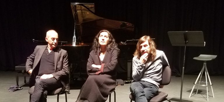 NO CREC EN TU. Odile Arqué, veu Josep Maria Balanyà, piano Víctor Sunyol, guió Textos dels Cants Espirituals de Josep Palau i Fabre, d’Ausiàs March i de Joan Maragall. A l’Atlàntida de Vic 9-11-2018 NO CREC EN TU. Odile Arqué, veu Josep Maria Balanyà, piano Víctor Sunyol, guió Textos dels Cants Espirituals de Josep Palau i Fabre, d’Ausiàs March i de Joan Maragall. A l’Atlàntida de Vic 9-11-2018