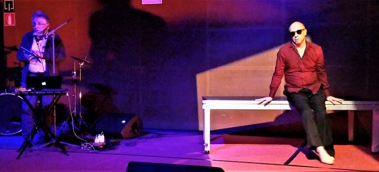 José Manuel Berenguer, Arturo Villalba, Conrado Parodi, lights, at BCN ImproFest 2019, Centre Cultural Albareda, 2-3-2019. José Manuel Berenguer, Arturo Villalba, Conrado Parodi, lights, at BCN ImproFest 2019, Centre Cultural Albareda, 2-3-2019.
