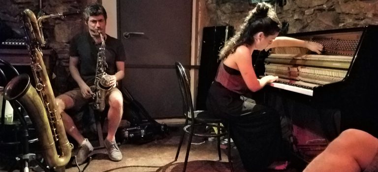 Jordina Millà & Don Malfon at 23 Robadors Barcelona, 18-7-2019. Jordina Millà & Don Malfon at 23 Robadors Barcelona, 18-7-2019.
