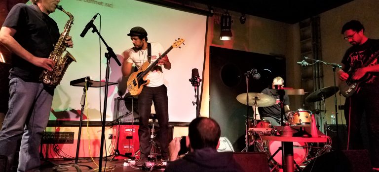 Maasl Maier, Diego Caicedo, Agustí Martinez & Avelino Saavedra, Barcelona, 27/10/2019. Maasl Maier, Diego Caicedo, Agustí Martinez & Avelino Saavedra, Barcelona, 27/10/2019.